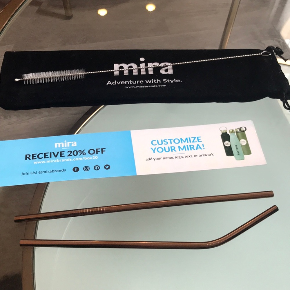 Mira bottle cleaner and straws set